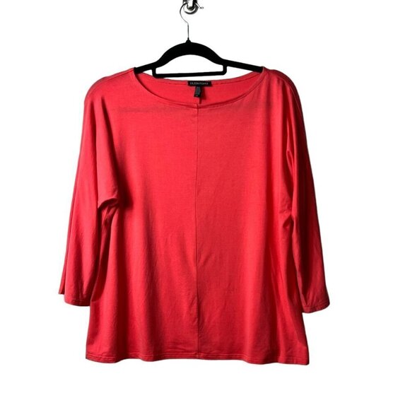 Eileen fisher pink long sleeve top women’s small - Picture 1 of 7